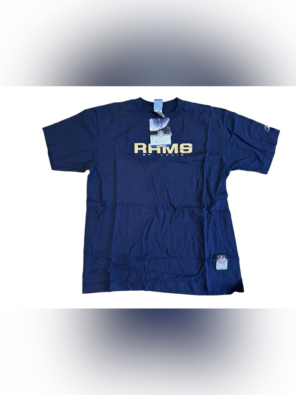NWT Vintage Reebok St Louis Rams NFL On Field T-Shirt Mens Medium New